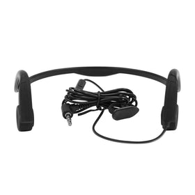 GZCRDZ bone conduction headphones side view, slim profile for all-day wear.