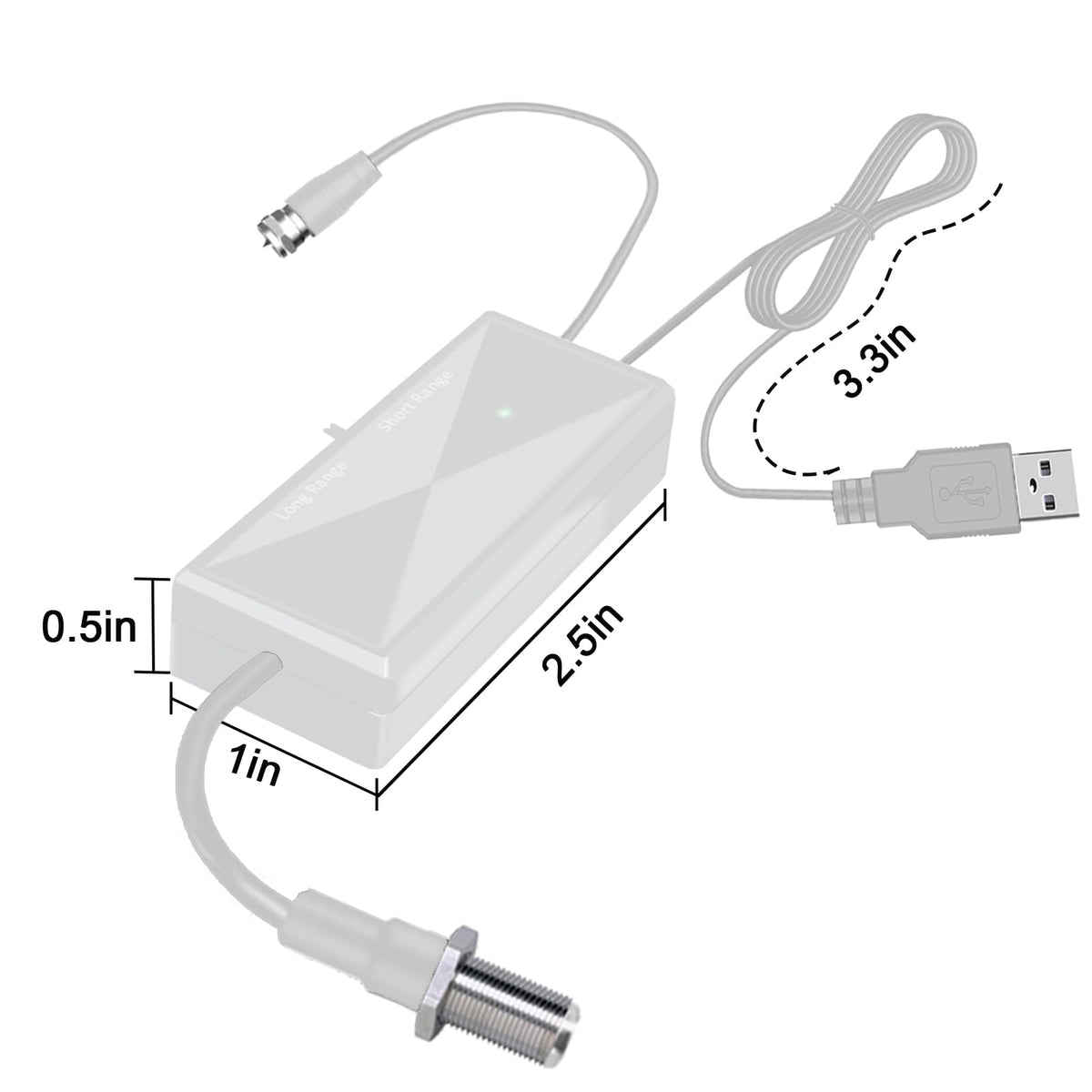 GZMJRD Amplifier with adjustable DB gain range helps optimize reception anywhere.