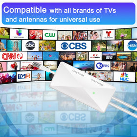 GZMJRD signal booster reduces pixelation for clearer TV viewing.