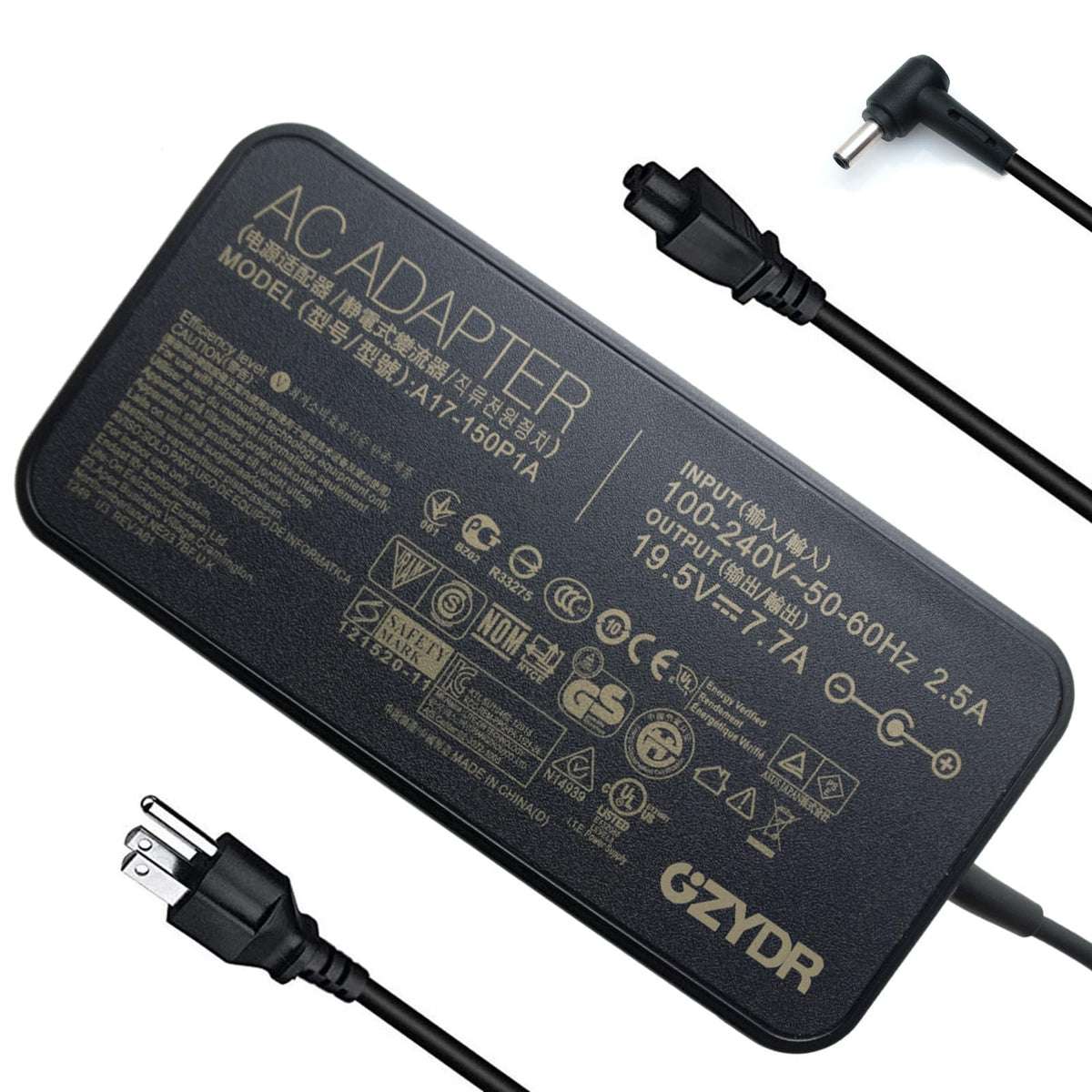 GZYDR adapter front view showing compact design and reliable power