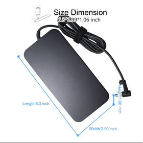 GZYDR adapter connected to Asus gaming laptop for consistent charging
