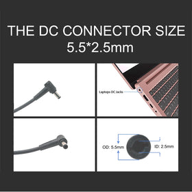 GZYDR adapter next to laptop showing size and scale convenience