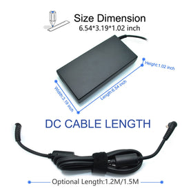 GZYDR 5.5x2.5mm plug close-up illustrating correct connector fit and secure charge