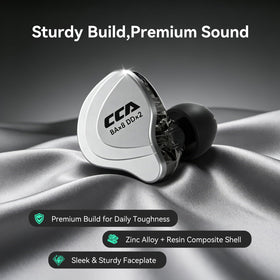 H HIFIHEAR CCA C10 driver layout graphic demonstrating detailed multi‑driver clarity