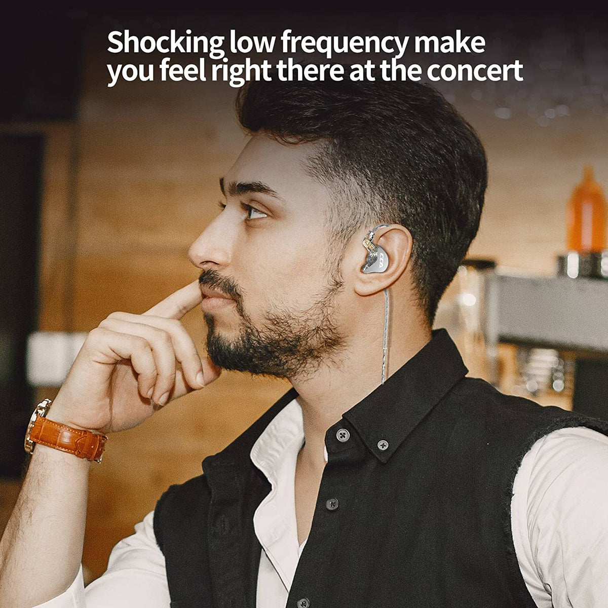 H HIFIHEAR CCA CRA tangle-resistant cable keeps setup neat.