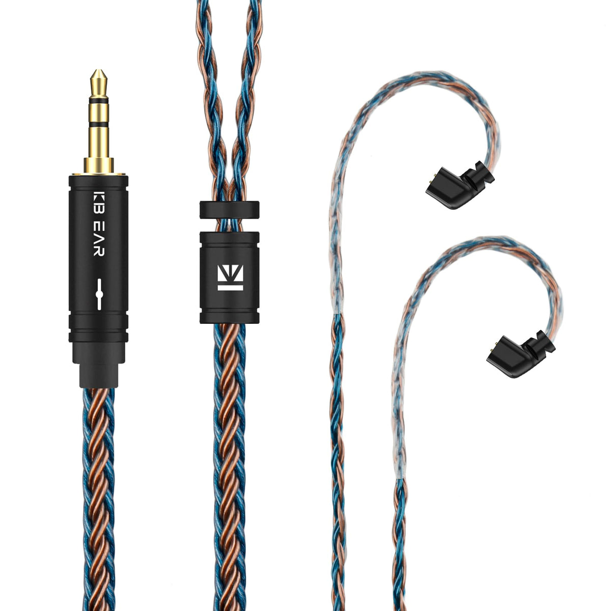 H HIFIHEAR close-up of braided 16-core cable texture highlighting durability and improved signal