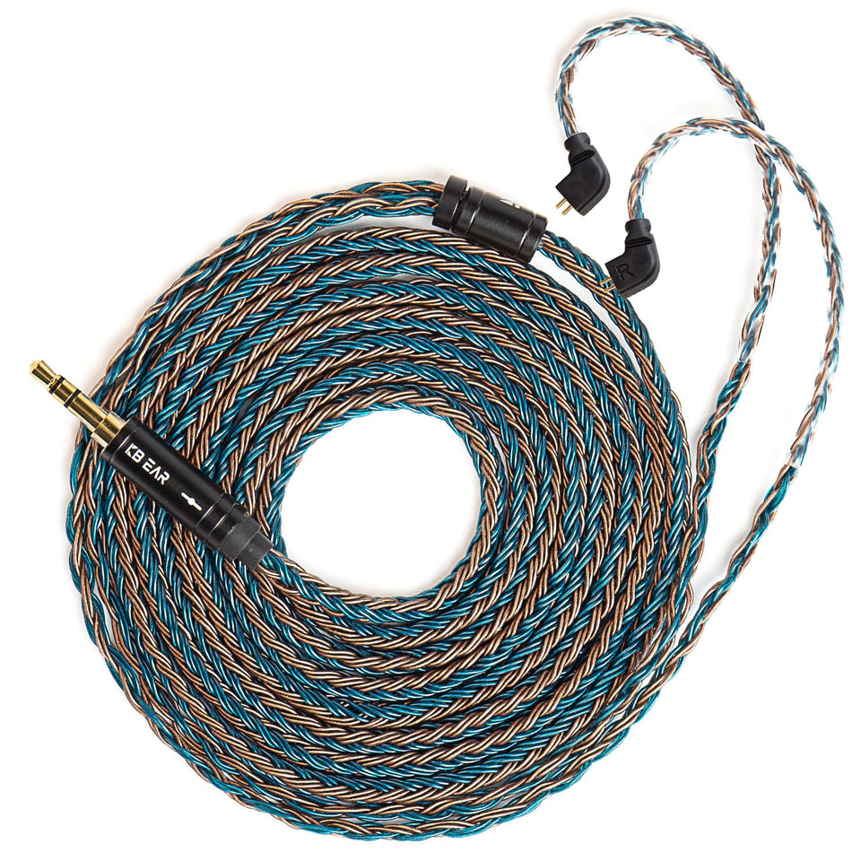 H HIFIHEAR KBEAR ST16 Plus front packaging showing cable and benefits