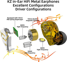 H HIFIHEAR close-up of stainless steel faceplate highlighting durable craftsmanship benefit