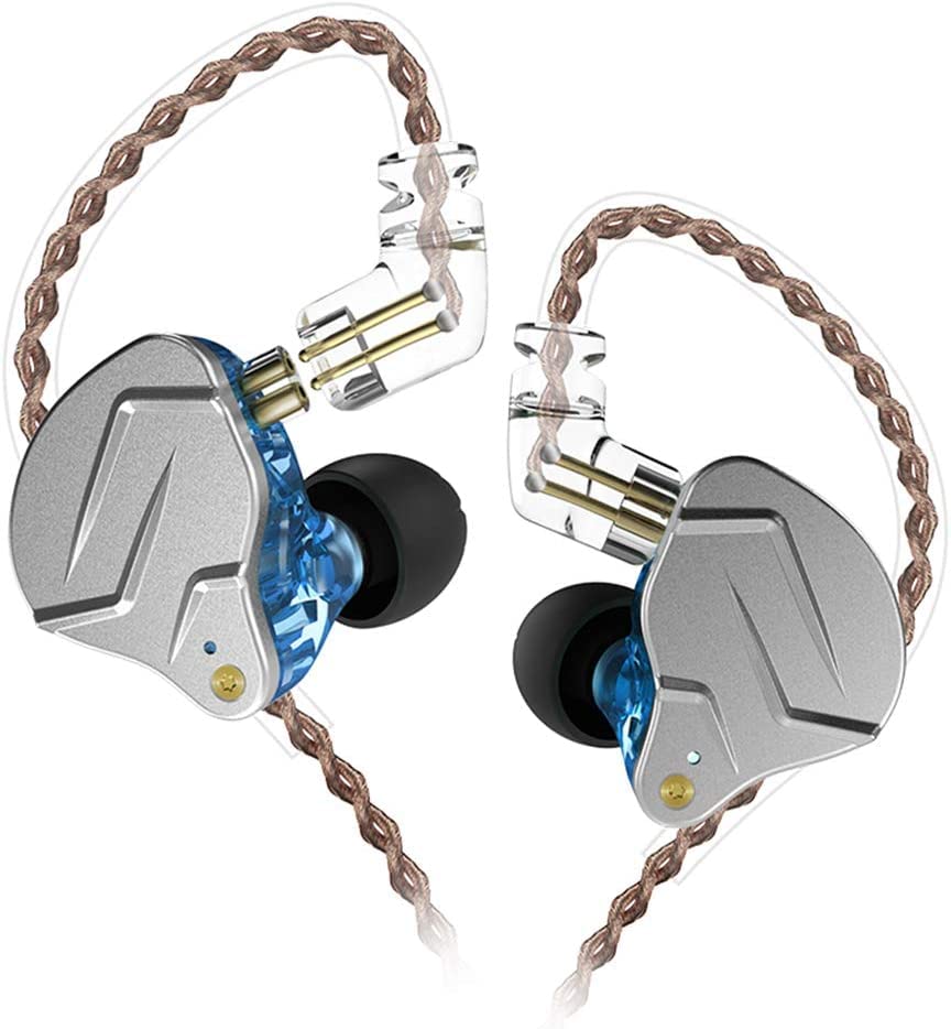 H HIFIHEAR KZ ZSN Pro blue faceplate for a premium metal finish and stylish look