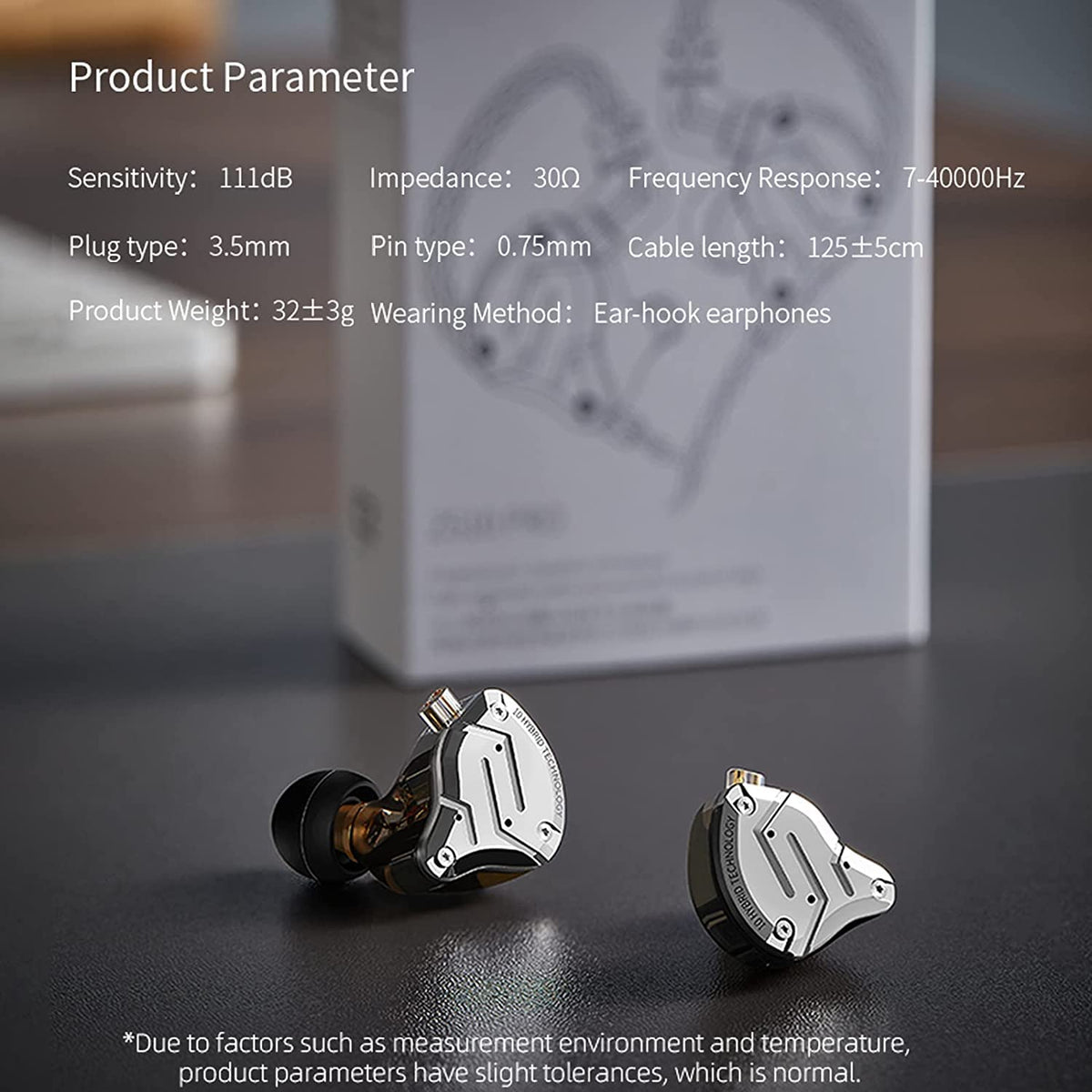H HIFIHEAR accessories and ear tips layout showing fit customization benefit