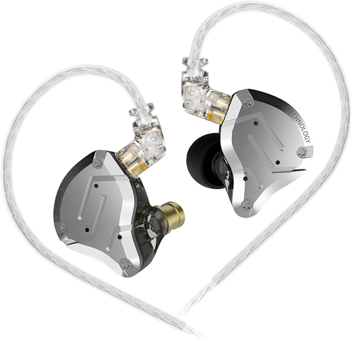 H HIFIHEAR ZS10 Pro front view showing premium finish and durable build benefit