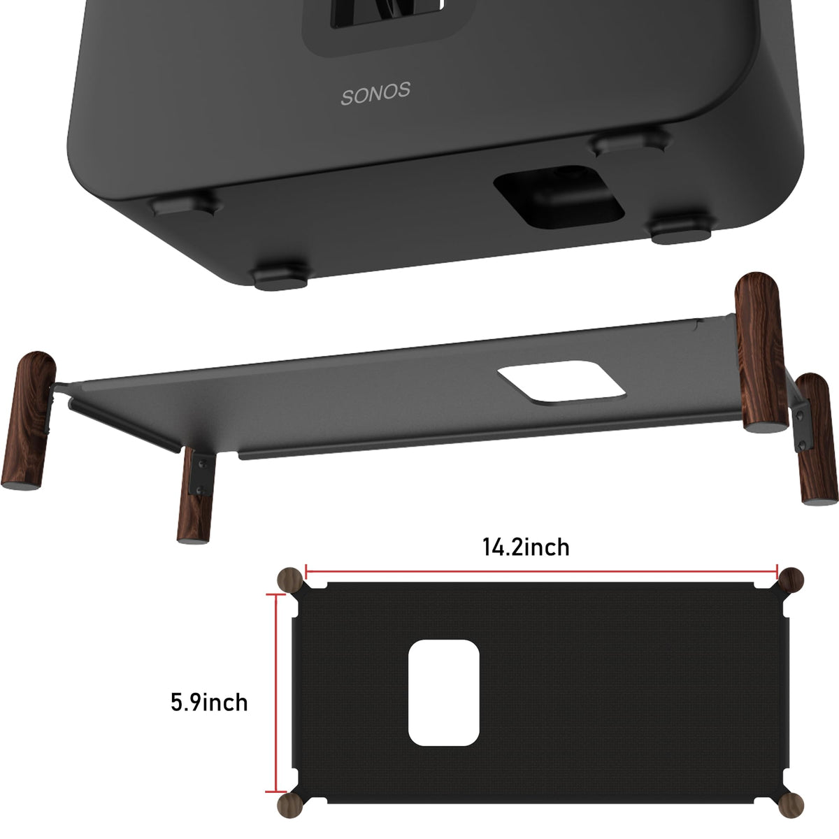 H Huaberich coated metal frame detail showing secure, anti-rust strength