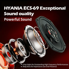 H YANKA ECS-69 neodymium tweeter close-up for precise high frequencies