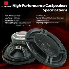 H YANKA ECS-69 installed in a car rear deck for clearer cabin sound