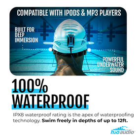H2O Audio Surge S+ side close-up highlighting ergonomic seal and comfort