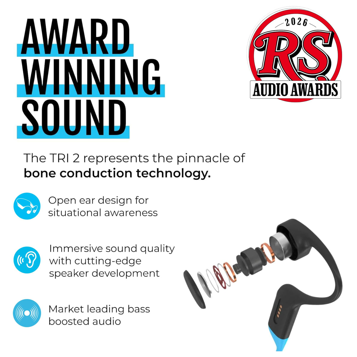H2O Audio TRI 2 for multi-sport use across running and swimming