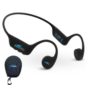 H2O Audio TRI 2 open-ear bone conduction headphones offer comfortable listening during workouts.