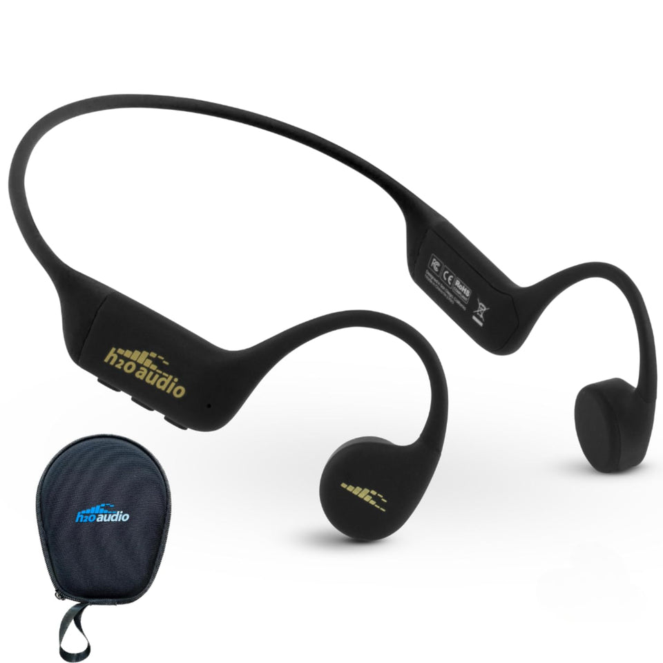 H2O Audio TRI 2 PRO front view for open-ear listening during workouts