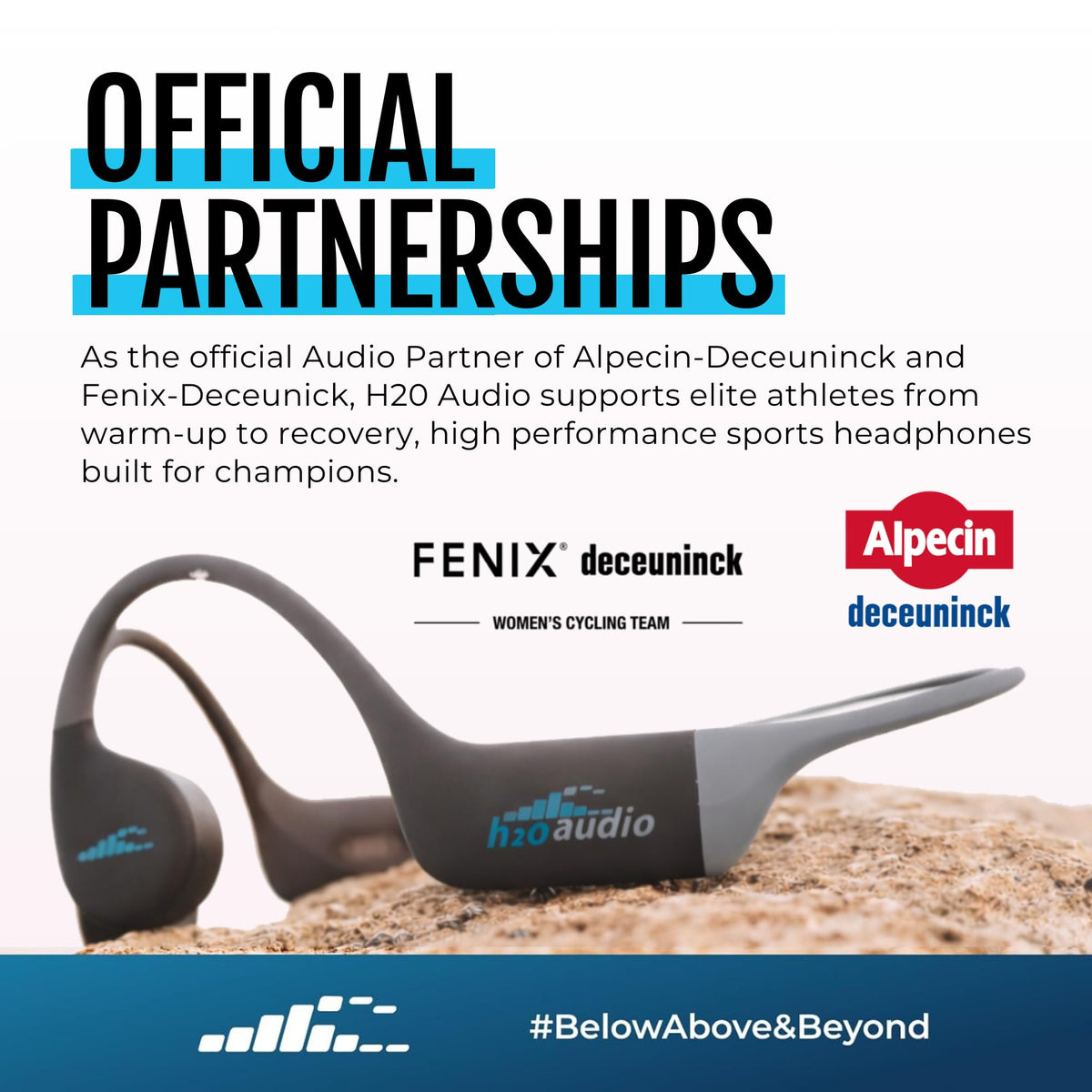 H2O Audio TRI Run IPX8 waterproof rating for splash and rain-friendly sessions.