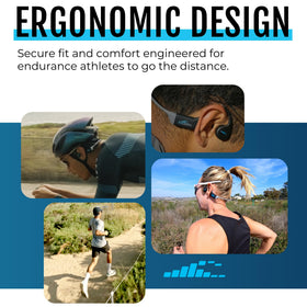 H2O Audio TRI Run open-ear design keeps you aware while you listen.