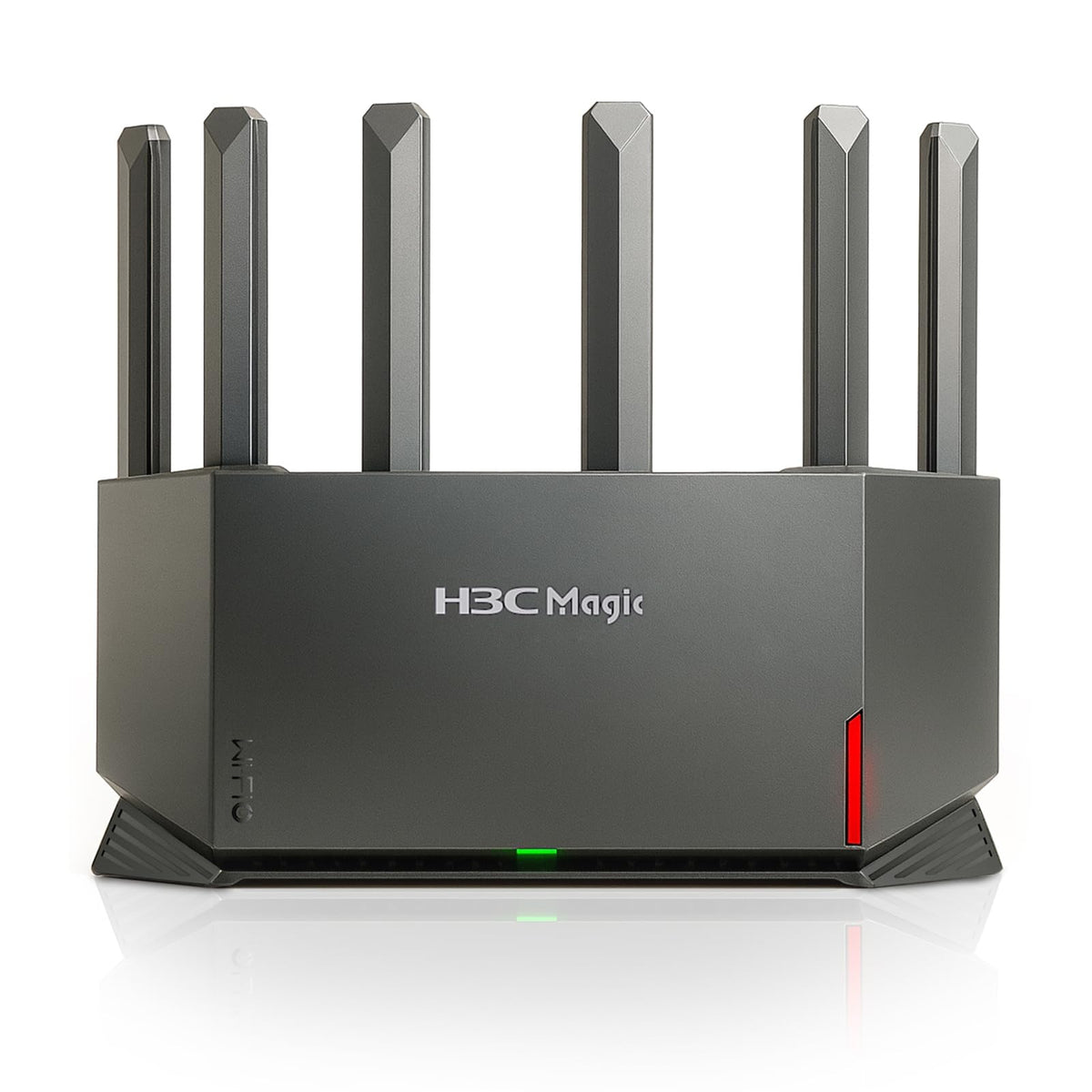 H3C AX5400 router front view showcasing sleek design for high-speed home WiFi
