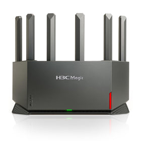 H3C AX5400 router front view showcasing sleek design for high-speed home WiFi