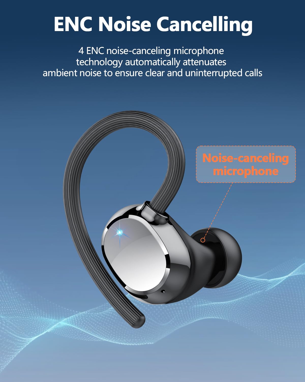 hadbleng Q22 accessories laid out including ear caps and cable for ready setup