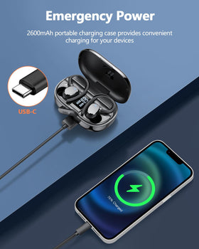 hadbleng Q22 earbud close-up showing driver grille and texture for premium audio detail