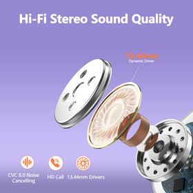 hadbleng Q22 earbud close-up texture of earhook and tip for secure comfortable fit
