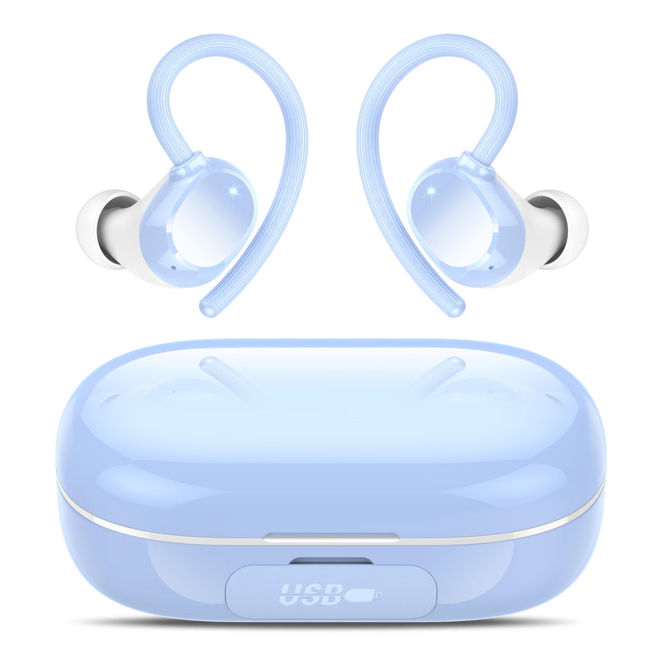 Hadbleng Q22 earbuds LED display shows battery life for easy charging on the go