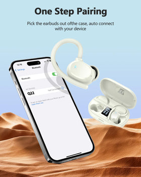 hadbleng Q22 flexible earhook detail for secure exercise fit
