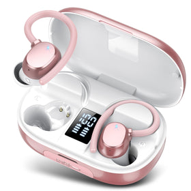 hadbleng front packaging showing earbuds and case with clear features