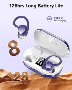 hadbleng Q22 charging case LED display indicating remaining power and convenience