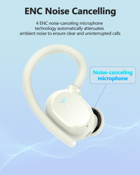 hadbleng Q22 earbuds with water splash demonstrating IPX7 protection