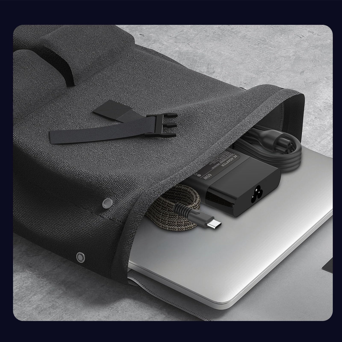 Hadepa durable cable and casing indicating rugged daily travel readiness