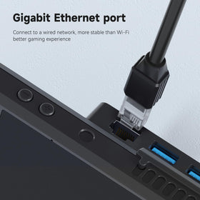 Hagibis connected to TV showing 4K gaming on large screen
