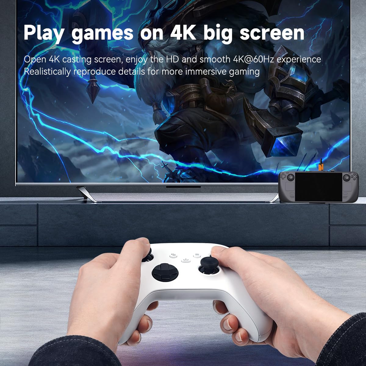 Hagibis HDMI and Ethernet ports closeup for stable 4K streaming