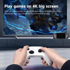 Hagibis HDMI and Ethernet ports closeup for stable 4K streaming