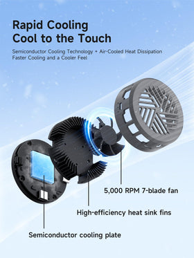 Hagibis high-efficiency heat dissipation fins spread heat quickly.