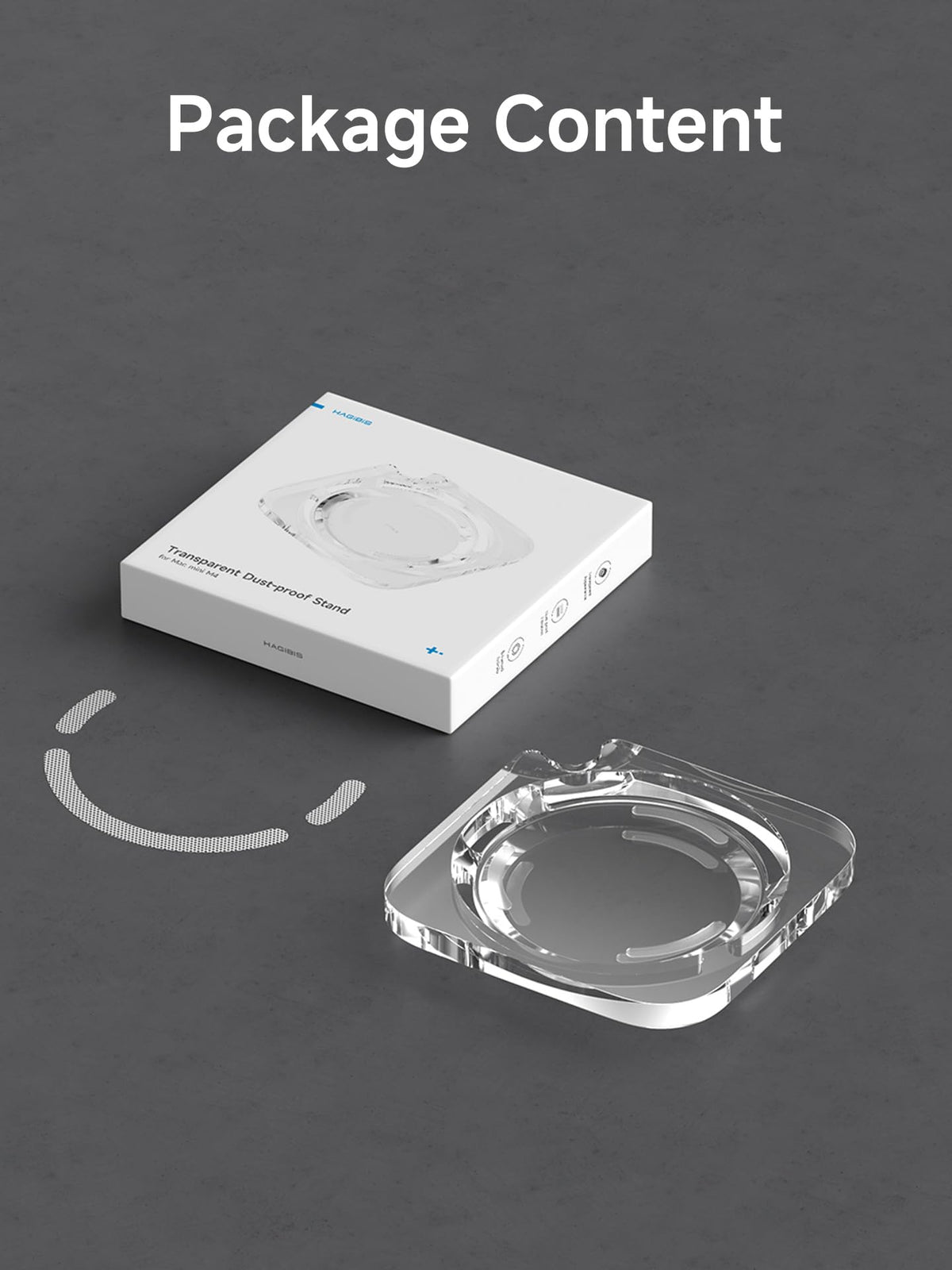 Hagibis Mac mini M4 Stand ergonomic design elevates desktop aesthetics.