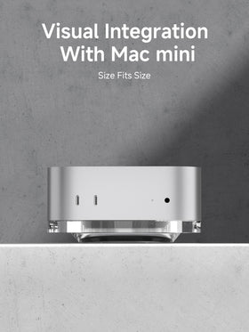 Hagibis Mac mini M4 Stand silicone pads protect and stabilize your device.