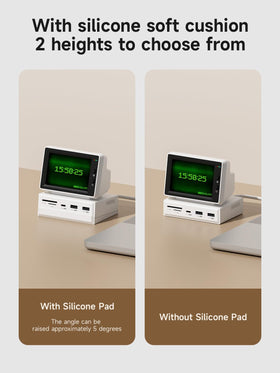 Hagibis time and weather display adds ambient desk info