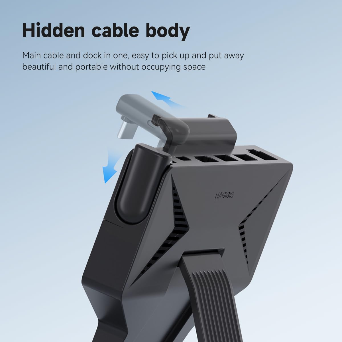 Hagibis USB 3.0 ports and microSD reader for fast data access