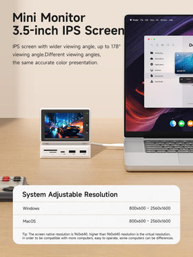 Hagibis USB-C hub ports enable easy peripheral expansion