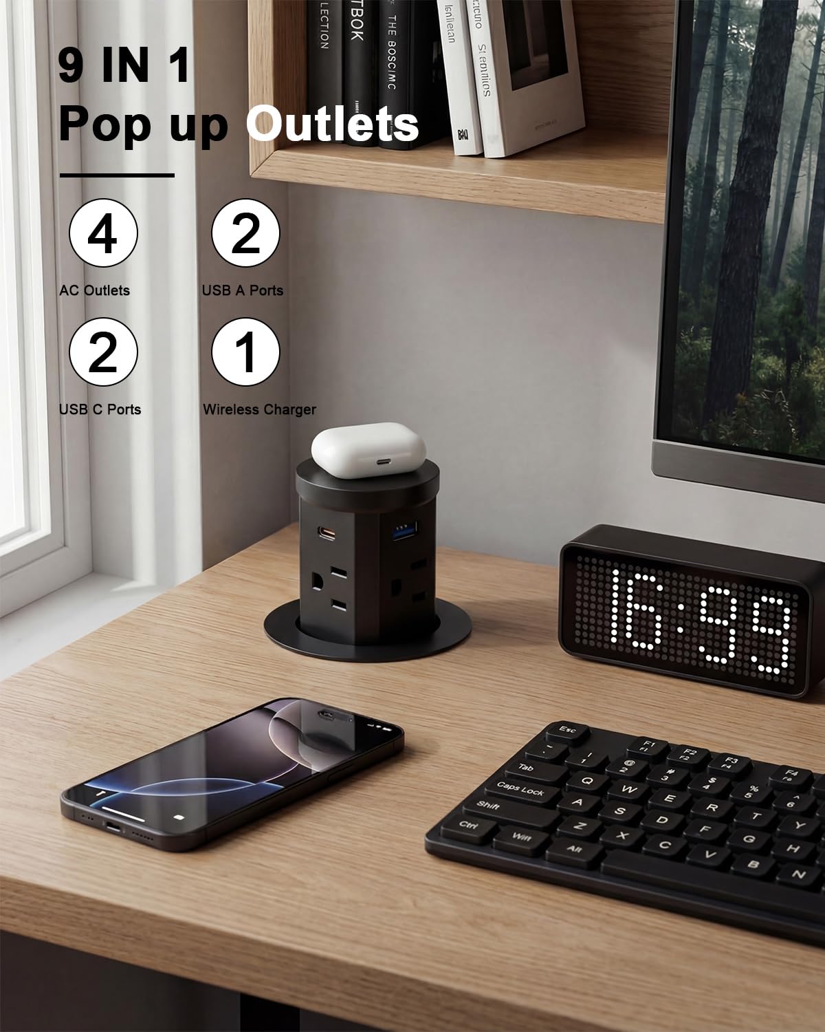 Haiaoyyds flush-mount design creates a sleek countertop look