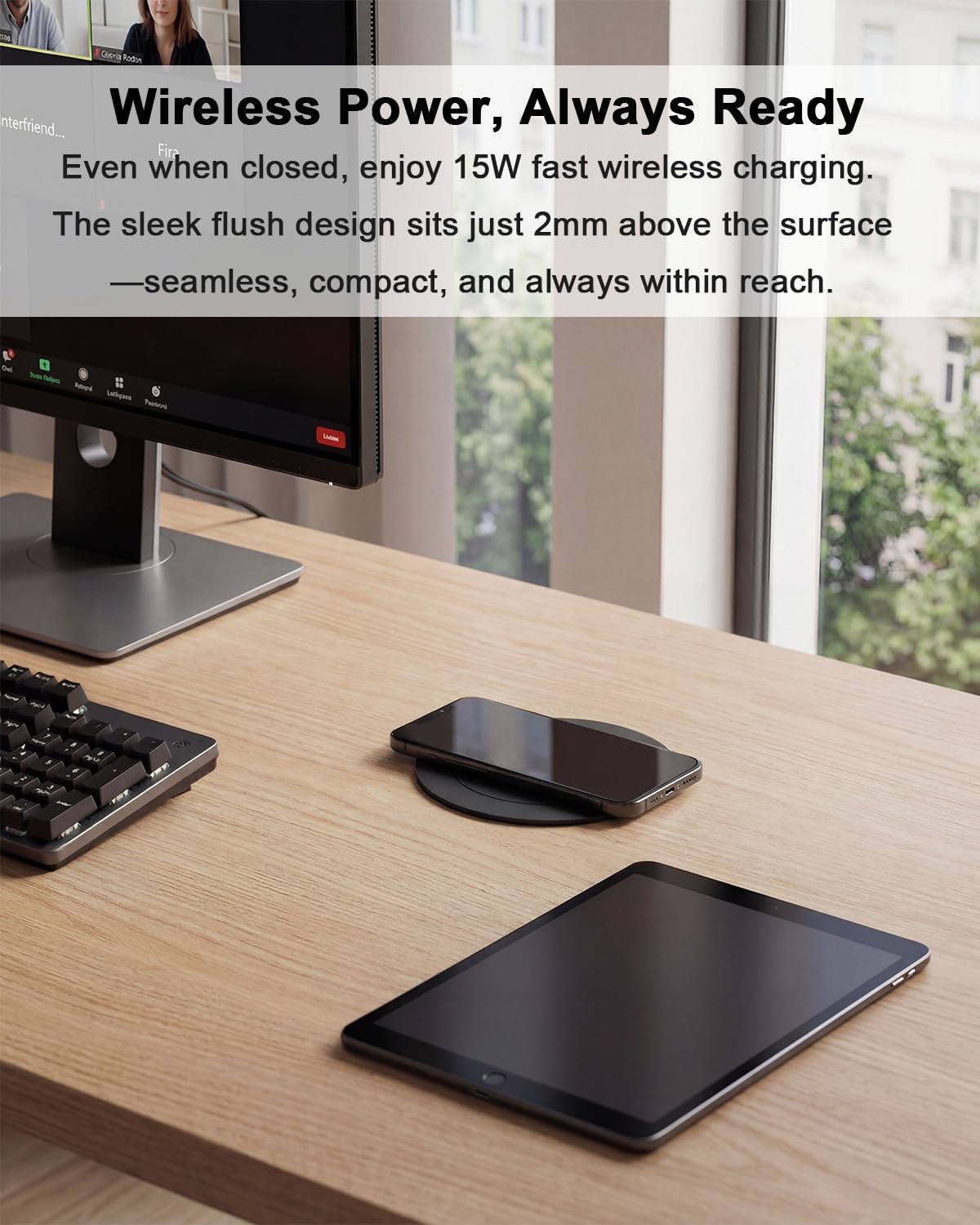 Haiaoyyds top wireless charger ready for quick power on the surface