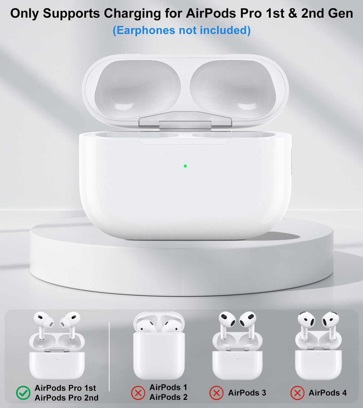 Haino AirPods Pro case side profile highlights durable shell for daily use.