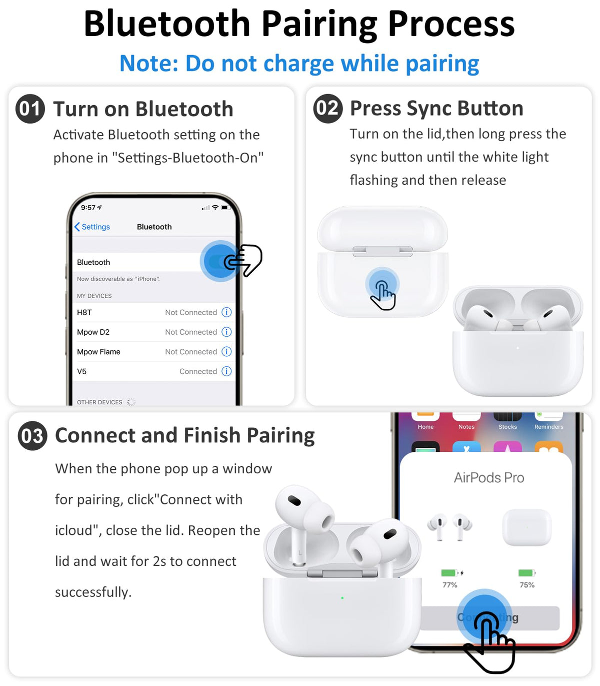 haino AirPods Pro compact and lightweight charging case