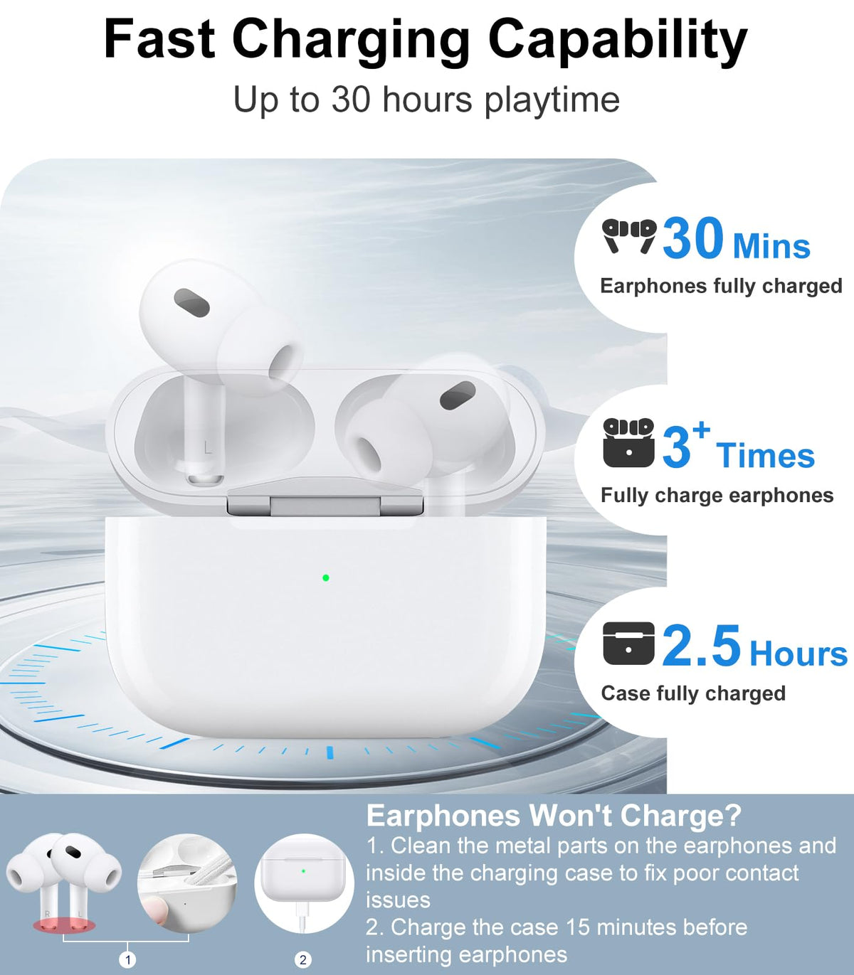 haino AirPods Pro one-touch sync button for easy pairing