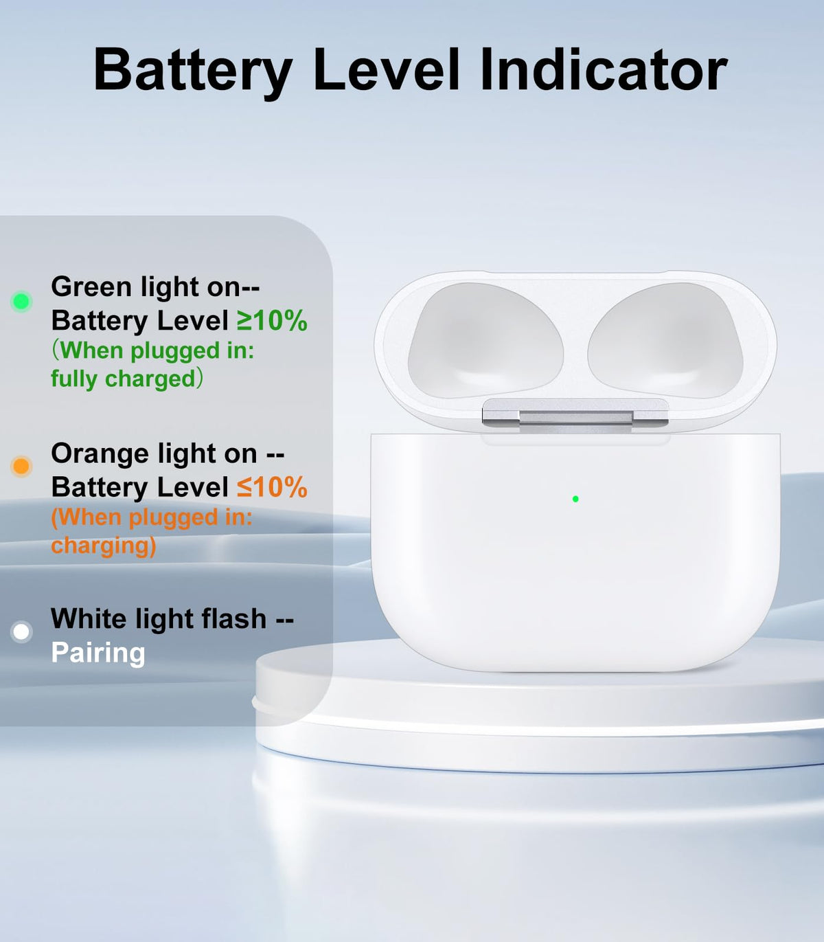Haino AirPods 3 included microfiber cleaning cloth for easy maintenance.
